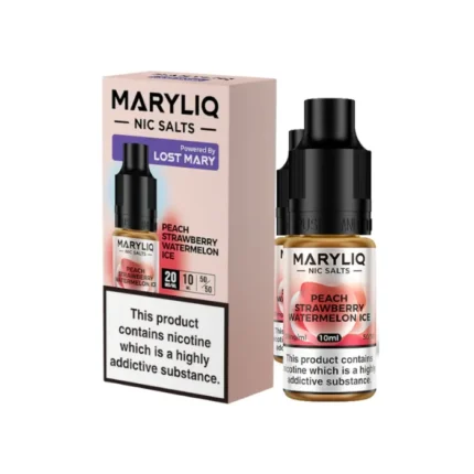 Peach Strawberry Watermelon Ice – Nic Salts MARYLIQ